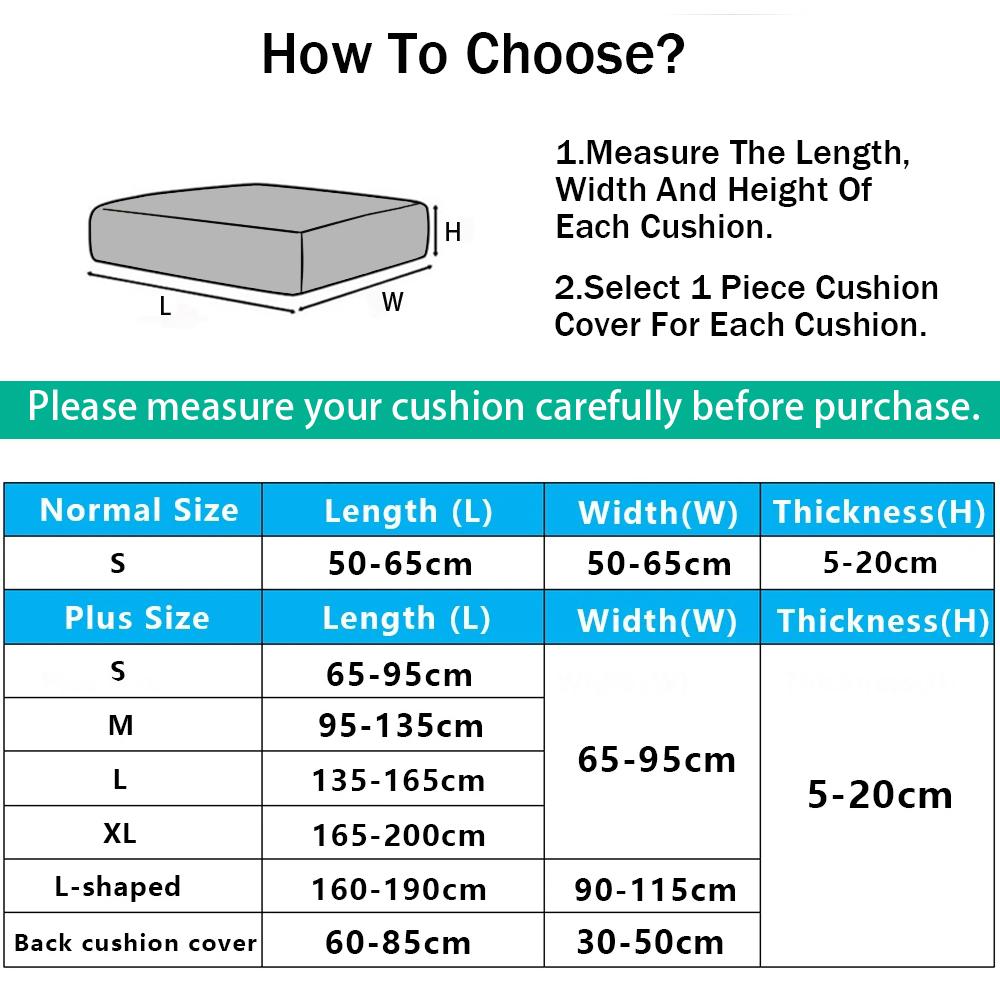 Elastic Sofa Cushion Protective Covers Tropical Leaf Printed Sofa Seat Cover Furniture Protector Chair Furniture Seat Cover Designed For Living