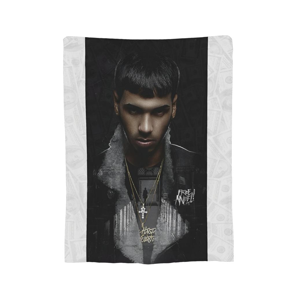 Anuel AA Rapper Hip Hop Singer Blanket Fleece  Winter  Breathable Lightweight Thin Throw Blankets for Bedding Couch Bedspread
