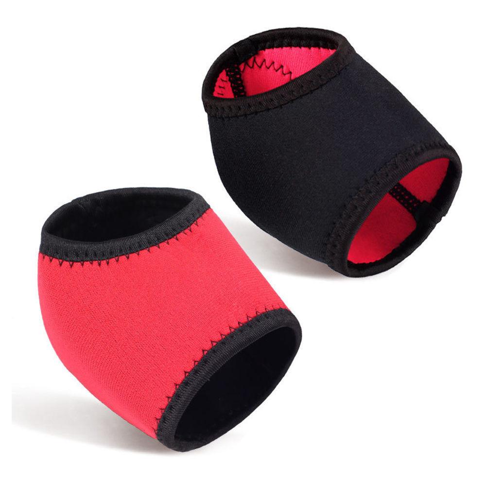 

1 пара протекторов для пятки при подошвенном фасциите, поддержка пятки для облегчения боли в пятке, ахилловом тендините, боли в стопе, сухости стоп L чёрный/красный