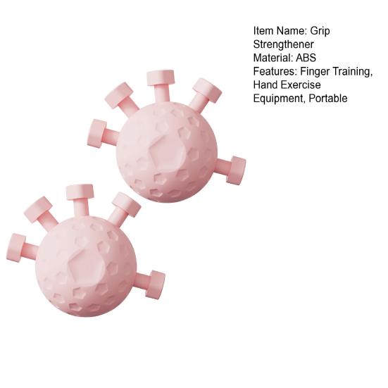 2Pcs Finger Grip Strengthener Five Finger Grip Training Ball Grip Strength Trainer Exerciser Hand