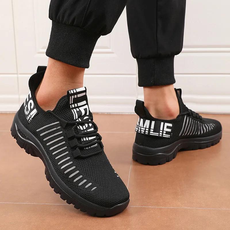 

New Design Men s Sneakers Lightweight Ultra-Breathable Walking ShoesTennis Sneakers Outdoor Trendy Running Fitness Shoes 2025 36 темно-синього кольору