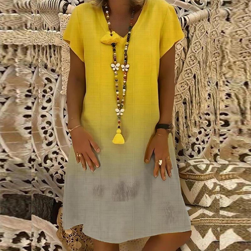 Rochii de seară pentru femei, cu imprimeu retro, elegante, de vară și primăvară, cu mânecă scurtă, cu guler îngust, casual