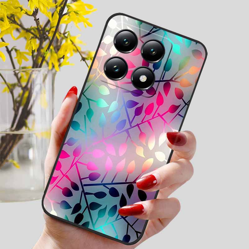 For Xiaomi 14T / 14T Pro Case Fashion Black TPU Marble Painted Cover for Xiaomi 14T Pro Shockproof Shell Capa Silicon Bag 6.67''