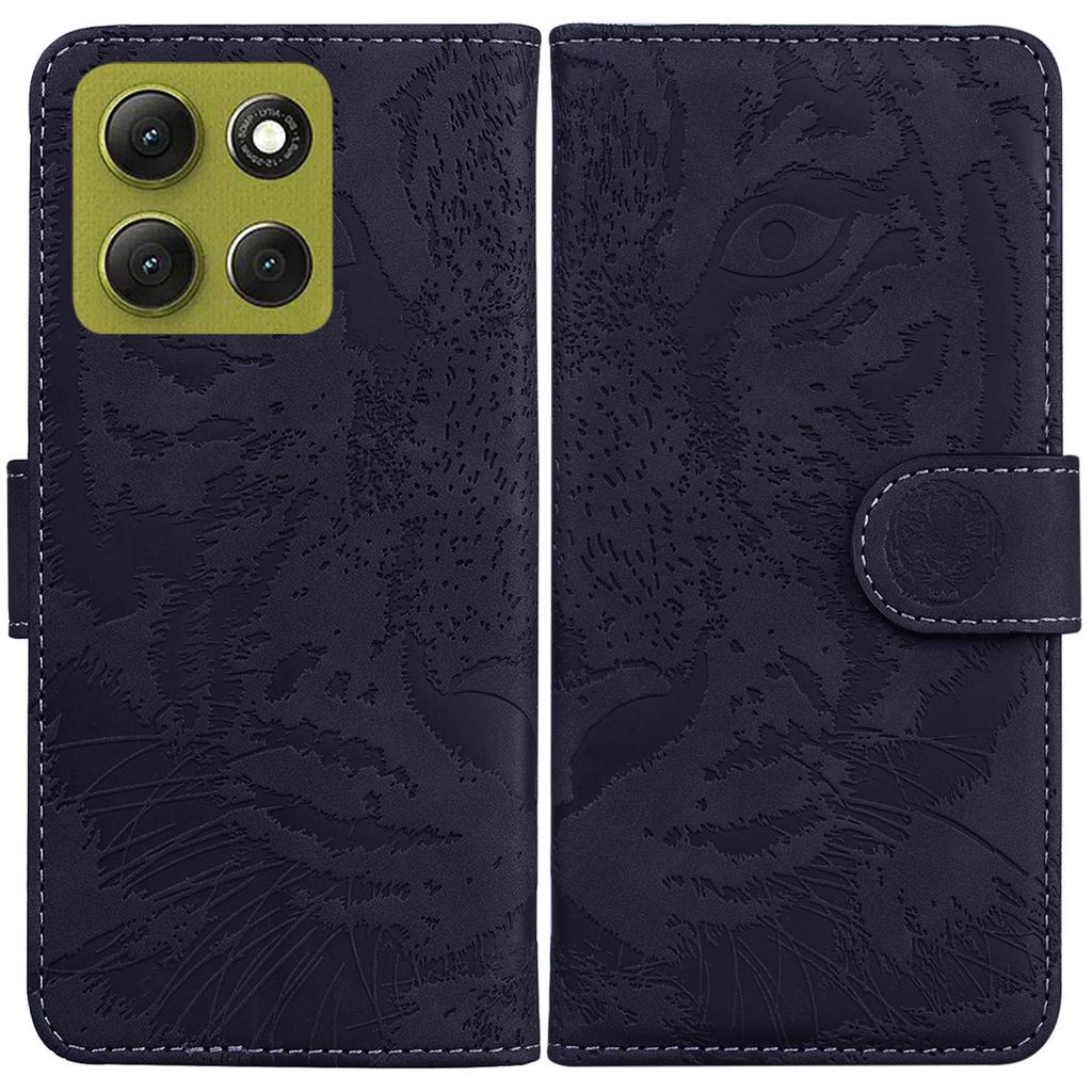 For Motorola Moto G86 5G Case Tiger Imprint Leather Wallet Phone Cover