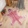 Cartoon Leopard Carpet For Cooling And Warmth, Home Decoration, Bedroom Plush Floor Mat, Living Room Rest Area Floor Mat