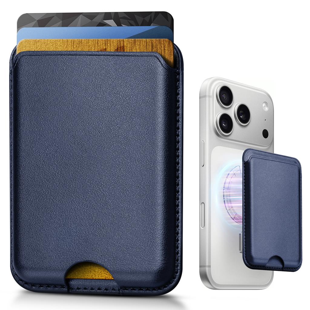 Leather Wallet Case Compatible For Magsafe iPhone 17 16 15 14 13 12 Card Holder with MagSafe Magnet
