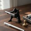 Ninja Pen Holder 3D Printed Samurai Pencil Stand Warrior Figurine Desktop Organizer for Office Desk Accessories Gag Gift for Men Coworkers
