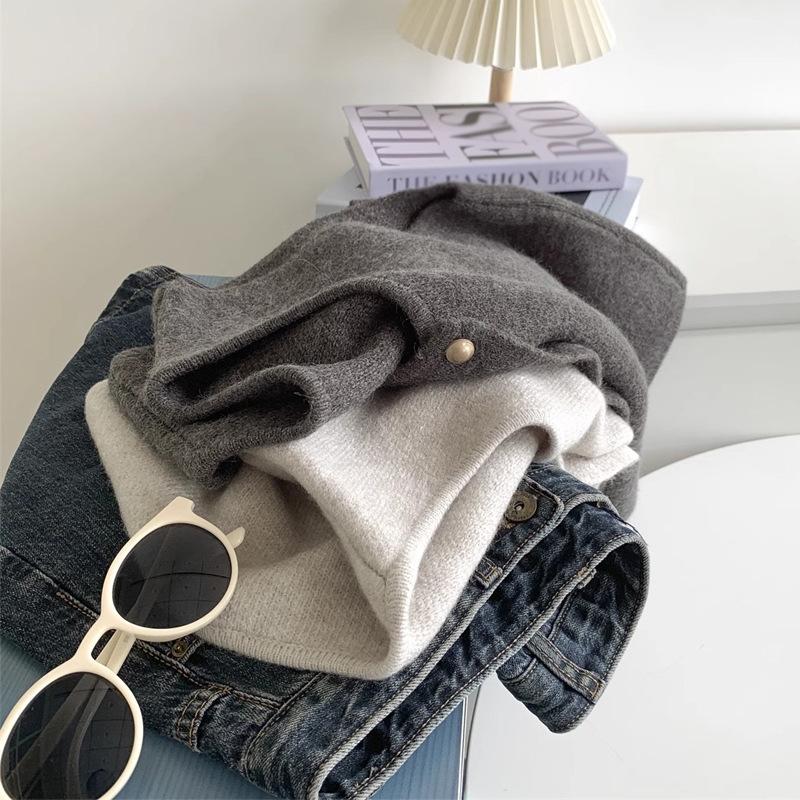 Women Short Knitted Sweater Sleeveless Korean Women Solid Color Vest Ladies  Pullover Female Tops