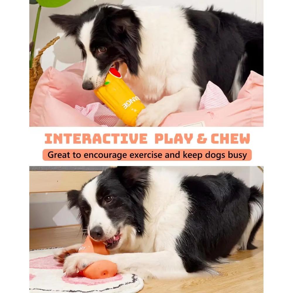 Squeaky Dog Toys Latex Rubber Squeak Puppy Fetch Toy for Interactive Play Soft Stuffed Pet Chew Toys for Small Medium Dogs