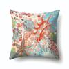 Vintage Marine Cushion Cover Peach Skin Pillowcase Sofa Cushion Pillowcase Suitable for Living Room Car Pillowcase