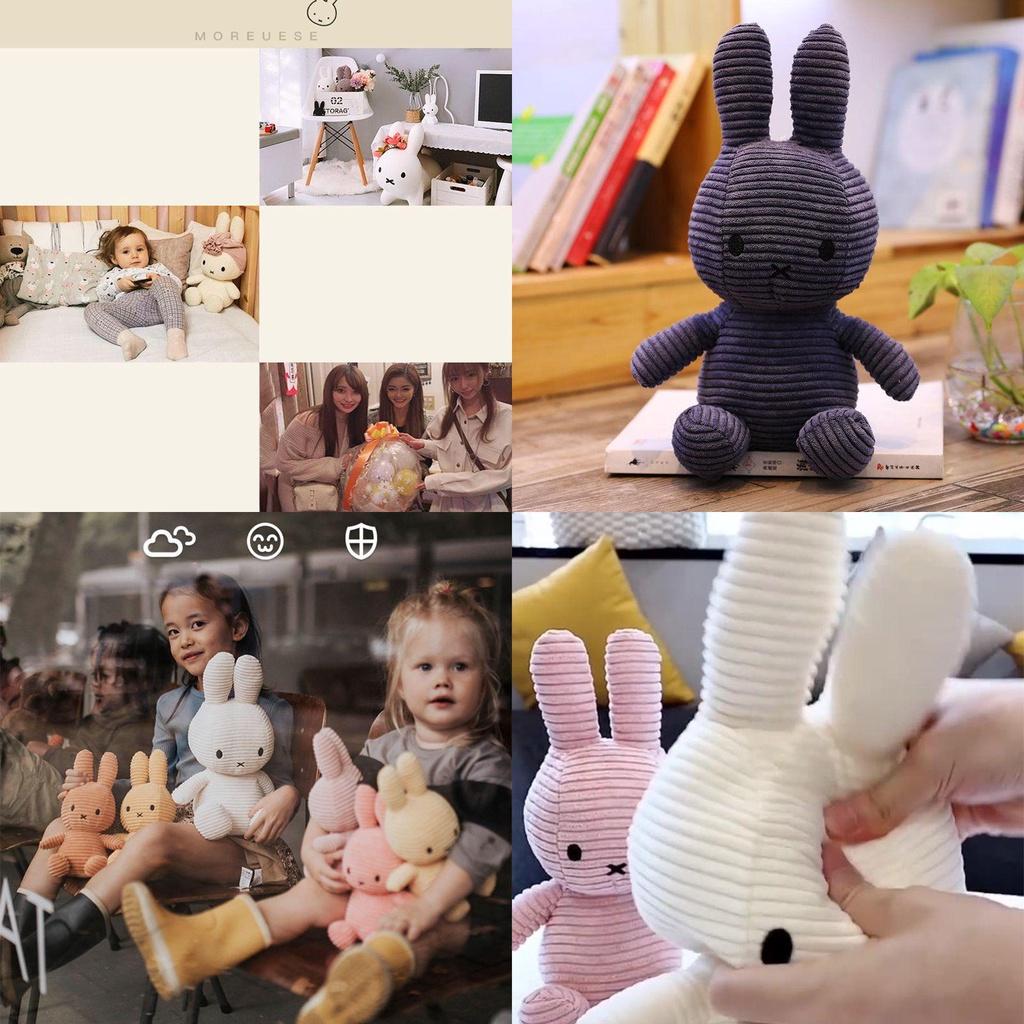 Miffy Puppe Spielzeug Superweiches Plüschmaterial PP Baumwollfüllung Perfektes Geschenk für Kinder