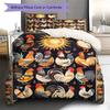 Vintage Chicken Art Pattern Bedding Quilt Set Quilt Cover Pillowcase Home Decoration Gift (1 * duvet cover + 2 * pillowcase, without core)