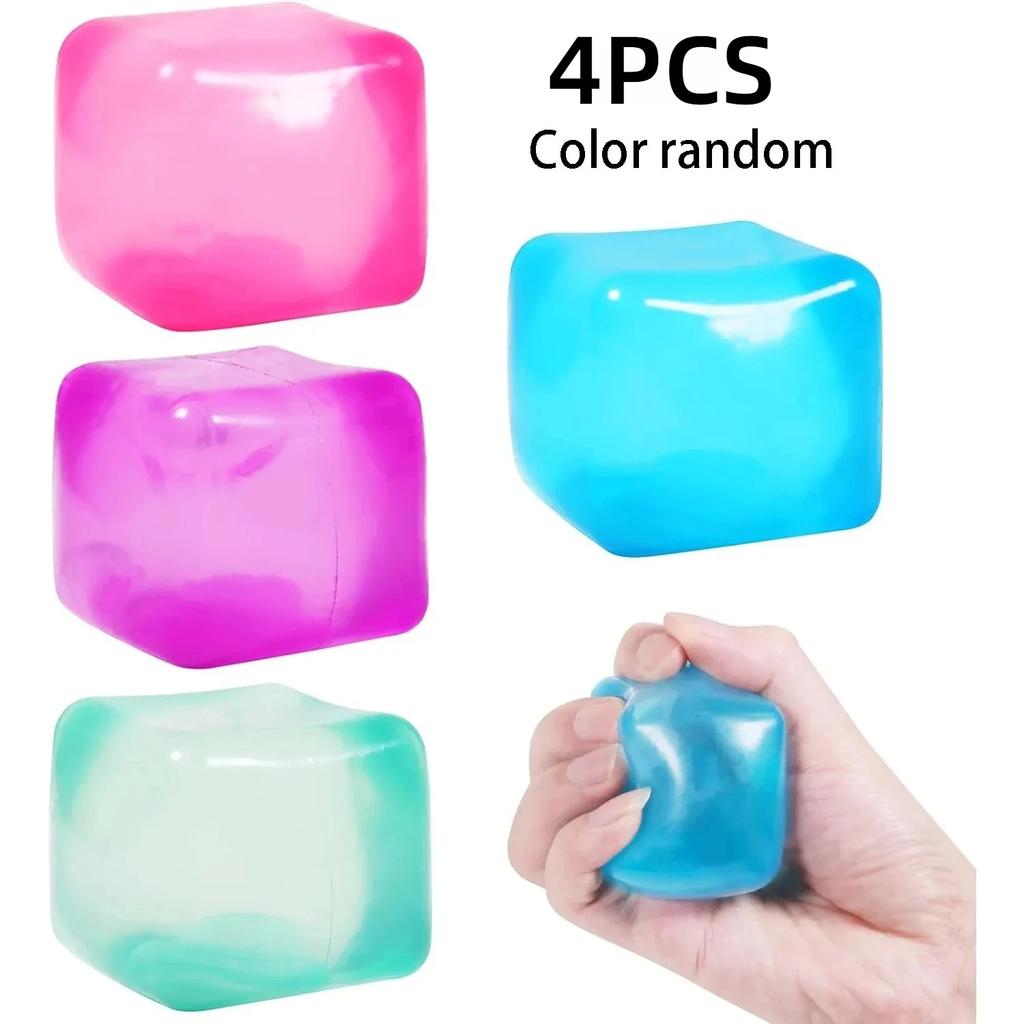 Gel Eiswürfel Quadrat Hohe Dichte Dekompressions-Ventilationsspielzeug Squishy Stressball Quetschspielzeug Stressabbau Sensorisches Spielzeug