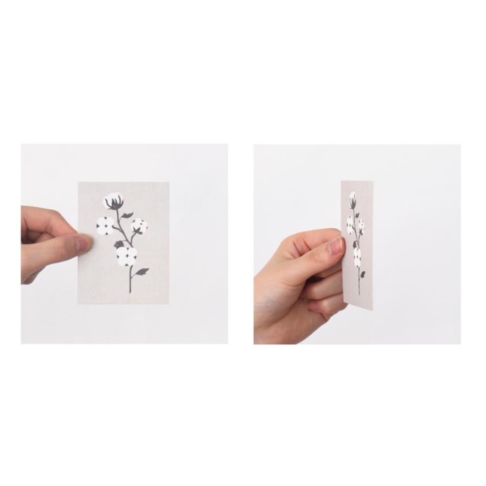 Monolike Message Card 40p + Envelope 20p, Double Flower, 1 Set