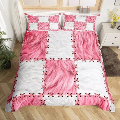 Cowhide Duvet Cover King Cow Fur Bedding Set Farmhouse Cowboy Comforter Cover Polyester Western Farm Animal Skin Bedspread Cover