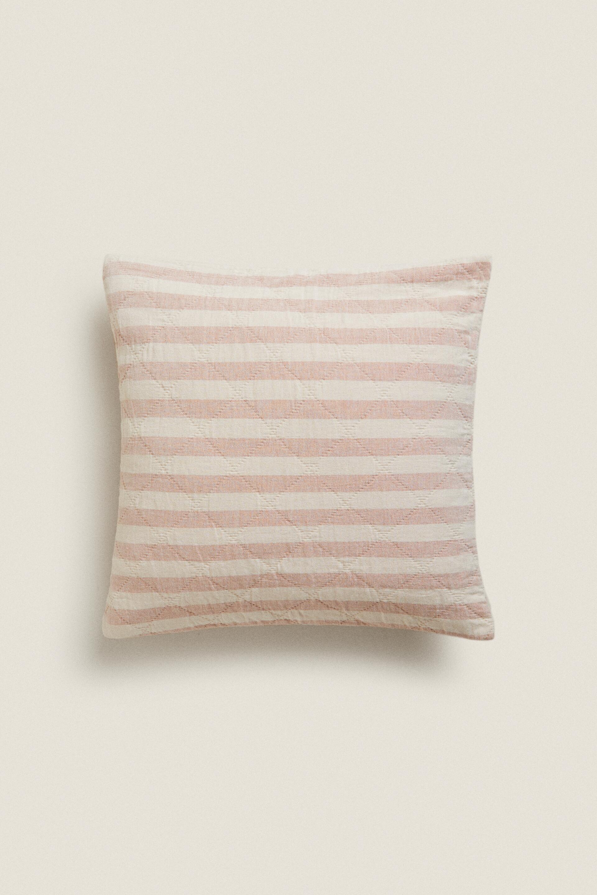 

DYED THREAD STRIPED CUSHION COVER