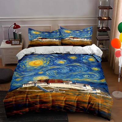 Swirling, Vibrant, Architectural. Bedding Duvet Cover Sets Duvet Covers Pillowcases Gifts (1 * Duvet Cover 2 * Pillowcases, Without Duvet Insert)