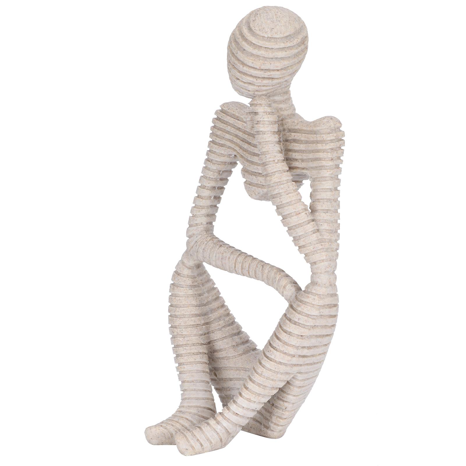 

Смола Мыслитель Статуэтка Коллекционная Декорация Поделки для Дома Офиса Книжной Полки Рабочего Стола