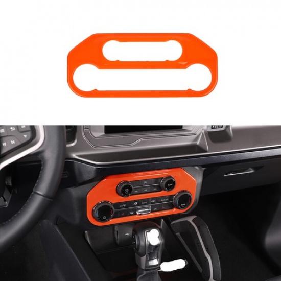 Orange Center Air Conditioner Switch Panel Cover Trim Bezels For Ford Bronco 21+