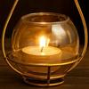 CraftVatika Diwali Decoration Items, Votive Glass Tealight Candle Holder Set,