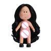 Girls Toy Curly Hair 14cm Bean Eye Vinyl Doll Dress Up Dark Skin Mia Potato Dolls Movable 14cm Action Figure Body Children Gift