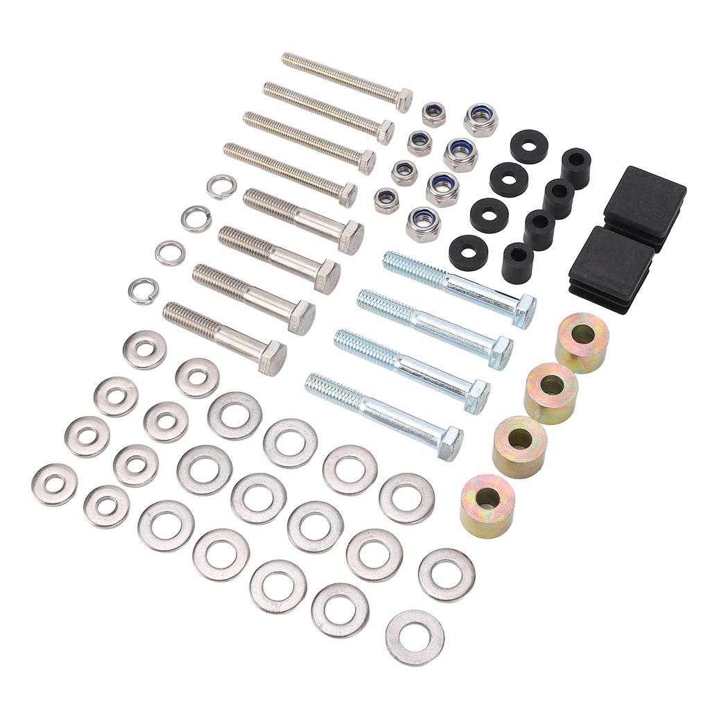 Suntop Hardware Kit 75465G01 Shade Top Metal Strut Screw Bushings Repair Kit Replacement for E‑Z‑GO 54 Inch Suntop Golf