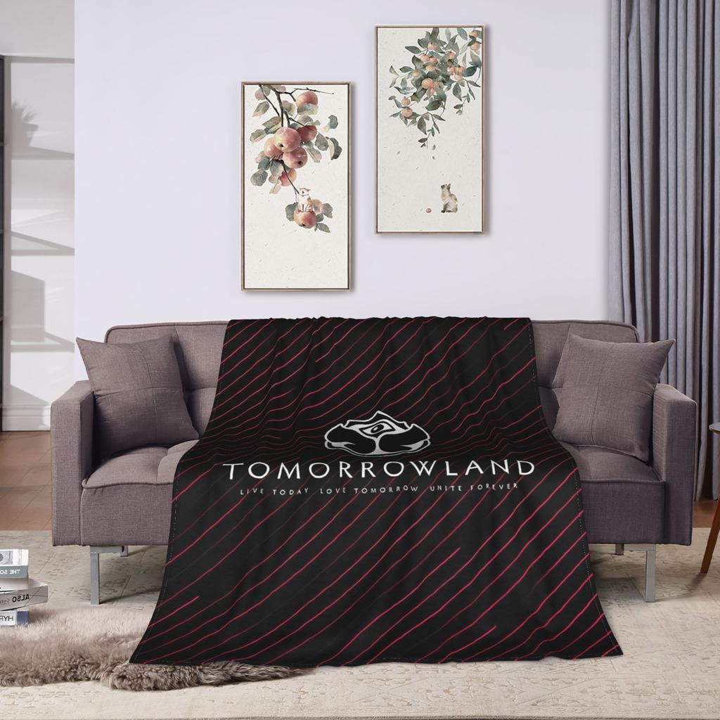 Tomorrowlands Blankets Coral Fleece Plush Winter Multi-function Warm Throw Blanket for Sofa Office Bedding Throws