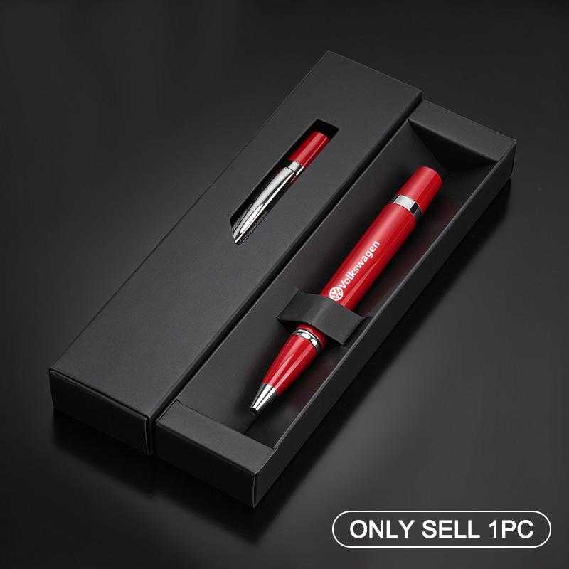 Luxury Car Emblem Metal Signature Pen Durable Gel Pens Business Ballpoint Pen Gift for Volkswagen VW R Rline GTI Polo Golf JettaNI8
