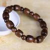 Authentic Green Sandalwood & Black Rosewood Buddhist Beads Bracelet for Men and Women