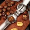 Machine à Châtaignes Deux-en-Un de Haute Qualité en Acier Inoxydable Outil de Cuisine avec Gaine Ouvre-Bouteille Sec et Fonction Coupeur