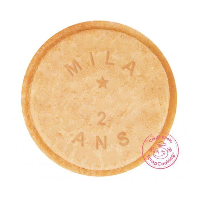 Cookie Stamp with Customizable Message