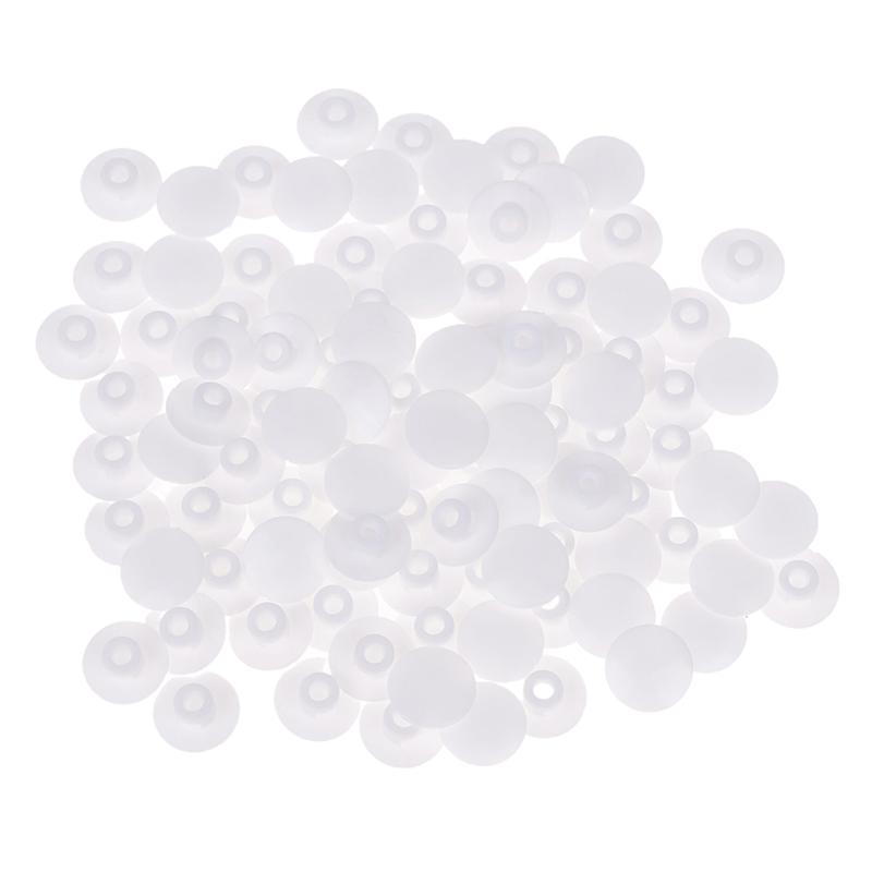 100Pcs/Set Round Buckle Plastic Button Set Garden Shoe Back Buckle Plastic Universal Beach Repair For Boys And Girls