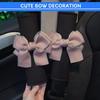 2 Set Car Seat Belt Covers with Cute Bow for Women Girls Kids, Seat Belt Cover Pad for Shoulder Protector,Soft Auto Seat Belt Cover, Seat Belt