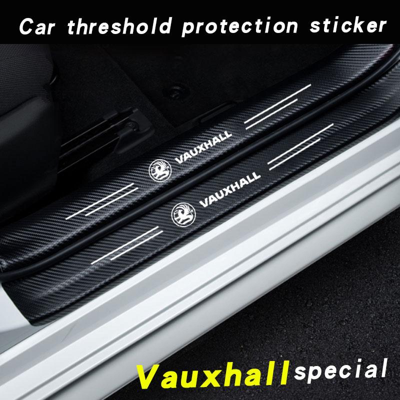 Car Door Sill Plate Protector Stickers For Vauxhall Opel Corsa D Astra G GTC J H Vectra Zafira Meriva Junior Car Accessories