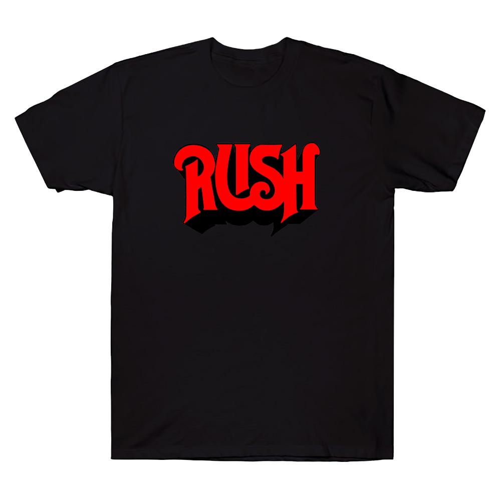 

Футболки группы RUSH Мужские с принтом Летняя мода Унисекс Повседневные футболки С круглым вырезом С коротким рукавом Хлопковая футболка XS чёрный