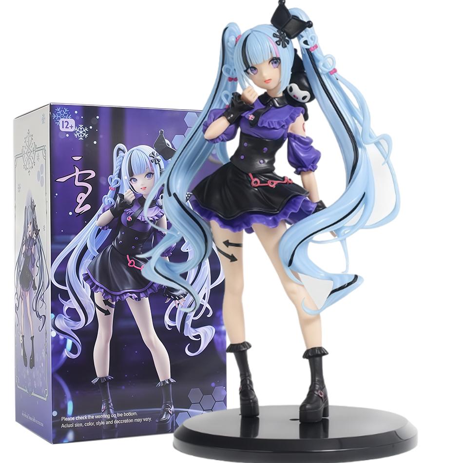Multiple Styles Hatsune Miku Anime Figures Cute Miku Collectible Figurines Desktop Decoration Birthday Present  In Stock