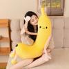 80/100Cm Humanoid Plush Banana Eggplant Toy Stuffed Fruit Plushie Sleeping Companion Present