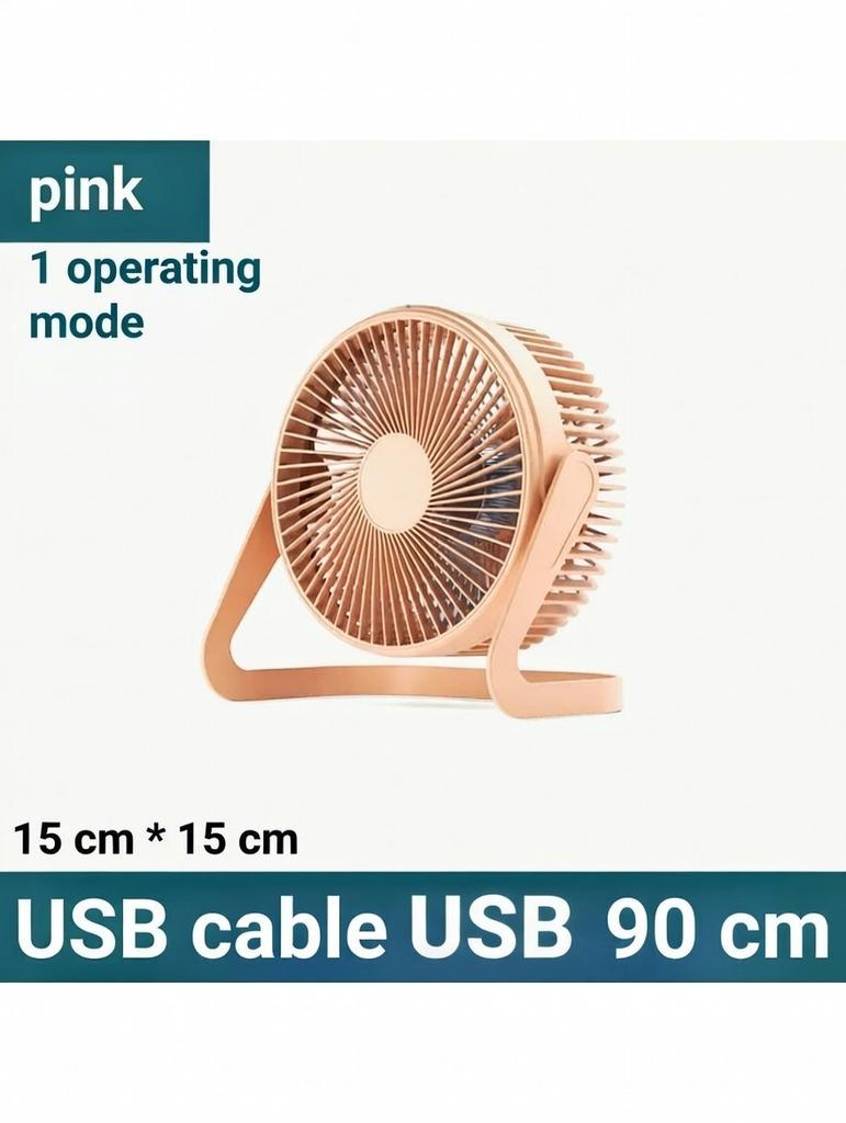 Mini Portable USB Desk Fan | Quiet Table Fan Strong Breeze up to 4m² | Safety Protective Guard for Home Office Women's Day Gift