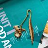 Fluorescent Feathered Dragon Bookmark Bronze Metal Vintage Portable Bookmark Students Study Reading Stationery Office Supplies
