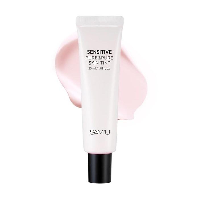 [SAM U] Pure & Pure Skin Tint (30ml) SPF30+ PA++ — Primer, Moisturizing, Sunscreen, for Sensitive/Dry Skin, Tone-Up Cream