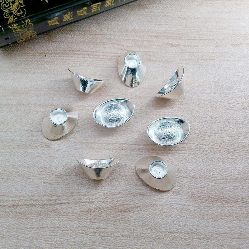 Silver Mini Alloy Ingot & Abacus Ornaments Photo Frame Accessories Temple Crafts