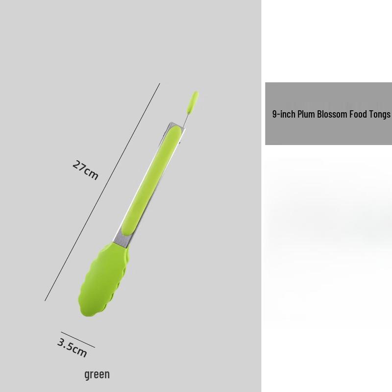 Abdo Silicone Stainless Steel BBQ Food Tongs