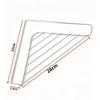 Triangle Stainless Steel Sink Drain Rack Load Bearing Large Capacity Drainable Kitchen Caddy for Sink Corner Organization