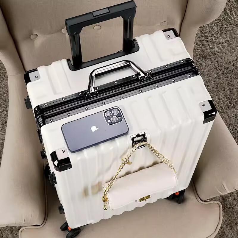 OEING Aluminum Frame Spinner Luggage 26 inch