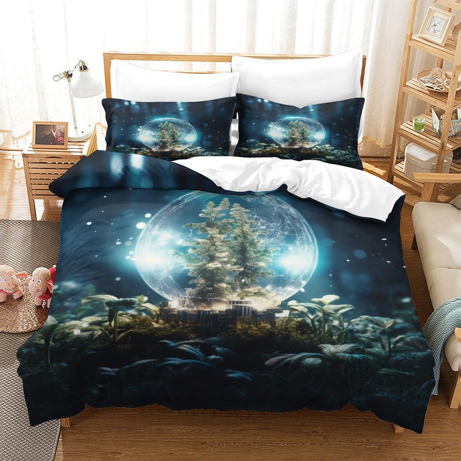 

Одеяло Хрустальный Шар Для Девочек Размер Queen Twin Легкое Пуховое Декор Комнаты 2 S 1 Без Одеяла Comforter (quilt)-EU Single(135*200cm)3pcs