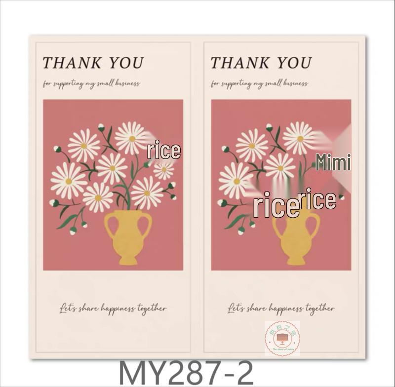 Floral Print Decorative Self-Adhesive Stickers: 50 Sheets/Pack for Gift Packaging and Bag Sealing