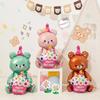 Colorful Large Birthday Cake Aluminum Film Balloon Photo Props Children's Baby Party Decoration Scene Decoration