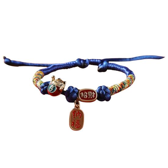 

Красивое, прочное, ручной работы, ожерелье в виде кошки с китайскими иероглифами, подвеска в виде маленькой собаки-щенка для фотографии синий