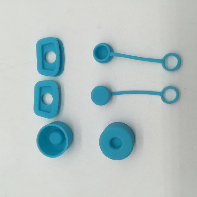 6dílná sada silikonových čepiček na brčka ve více barvách, cestovní zátky proti vytečení