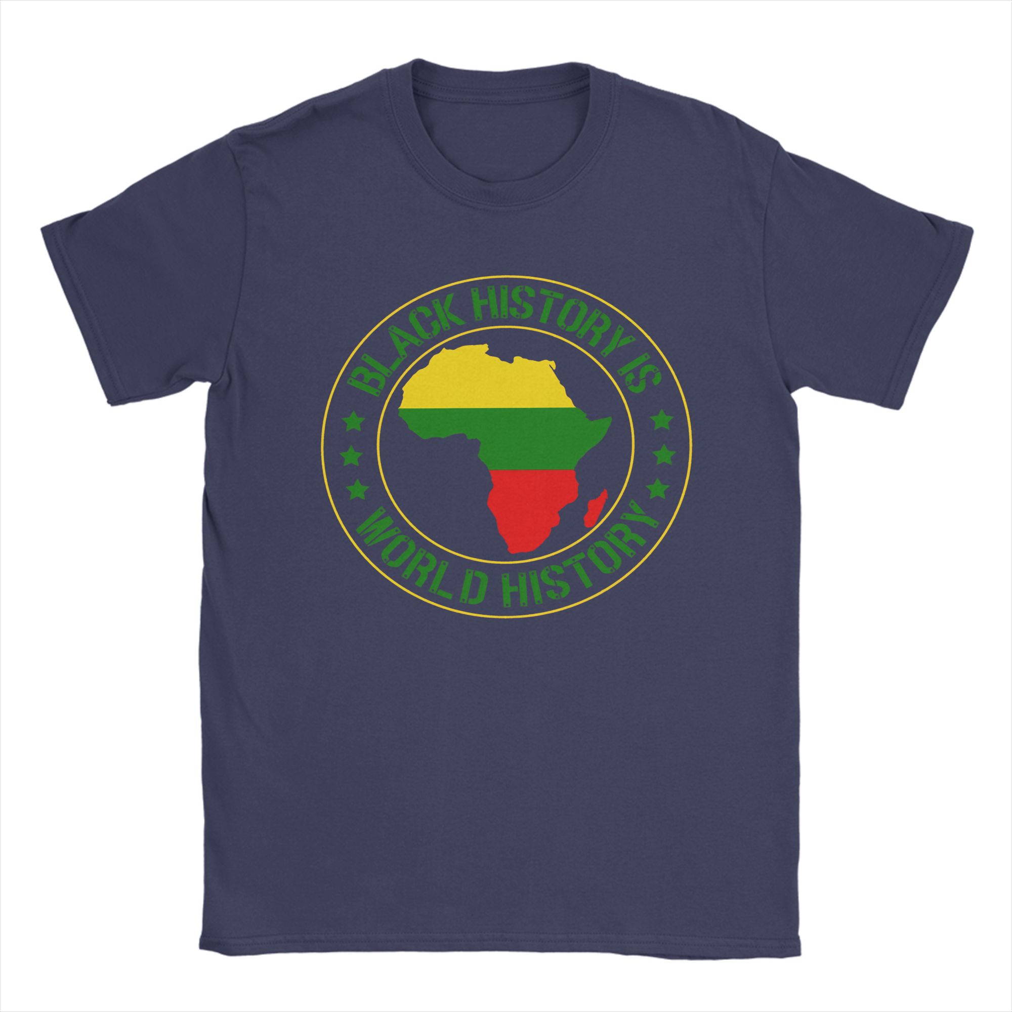 

Black History Is World History T Shirt Unisex Pure Cotton Vintage TShirts Crewneck Tee Shirt Short Sleeve Clothing Plus Size 4XL